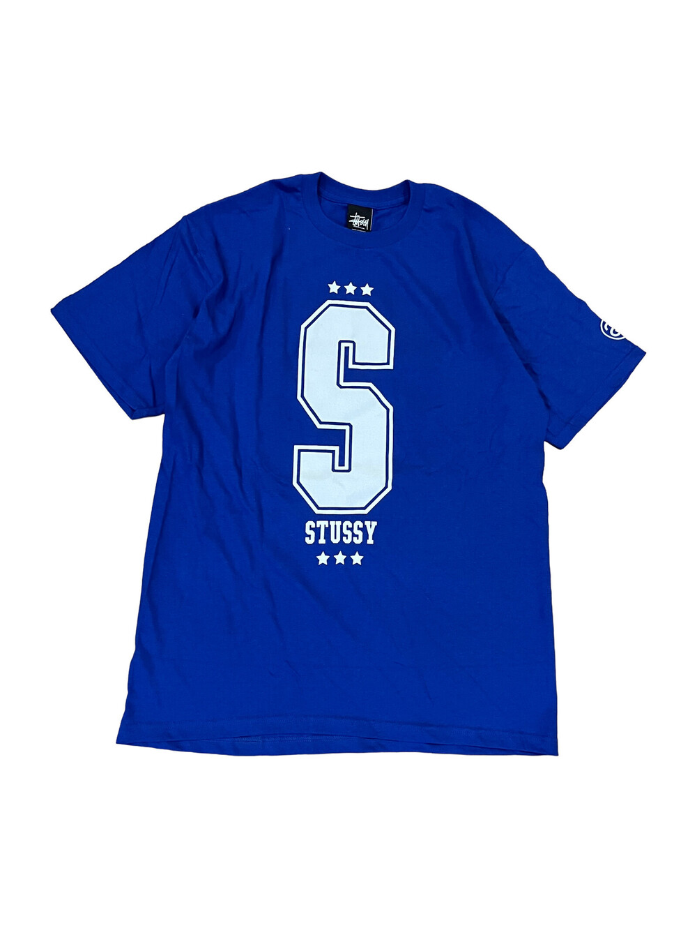 Stussy Toronto Tribe Blue Graphic T-Shirt Mens Medium Big S College Collegiate